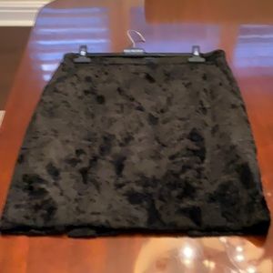 CANADIAN DESIGNER PINK TARTAN FAUX FUR SKIRT